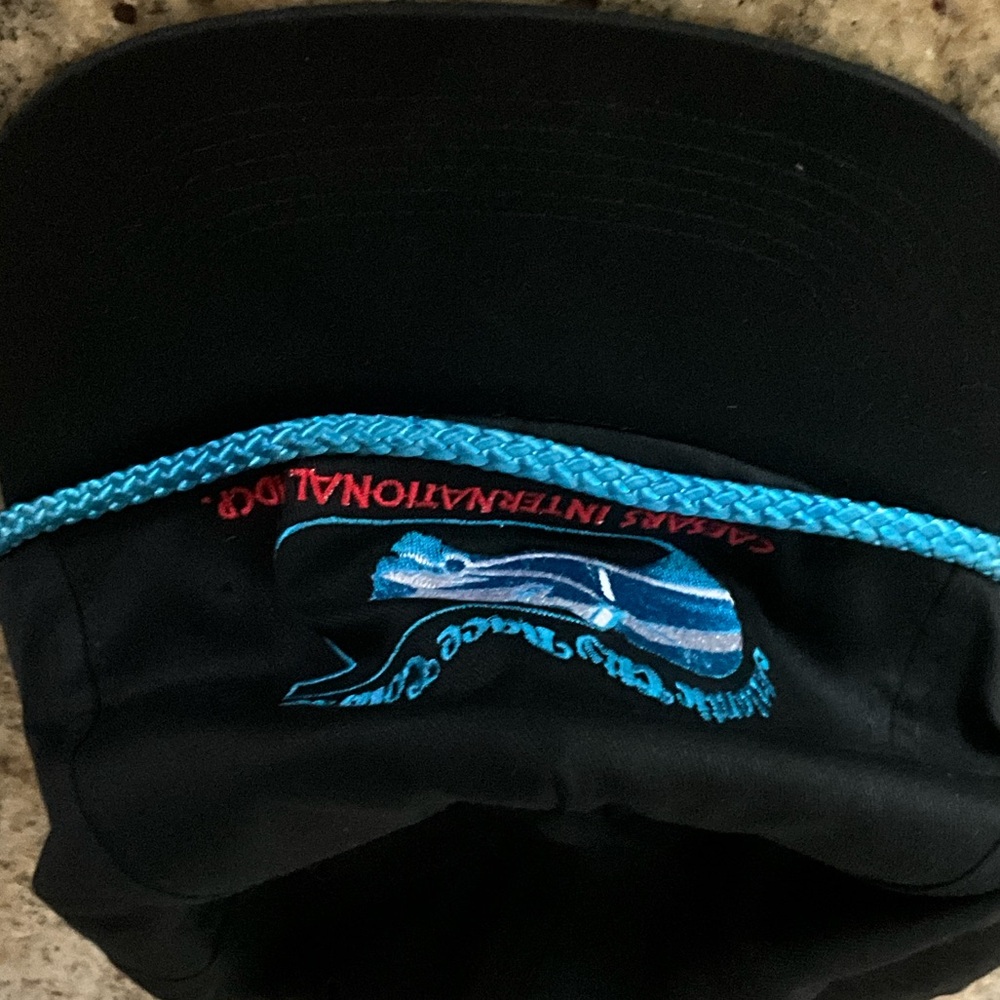 Source Unknown Black Hat with Blue Detailing - image 1